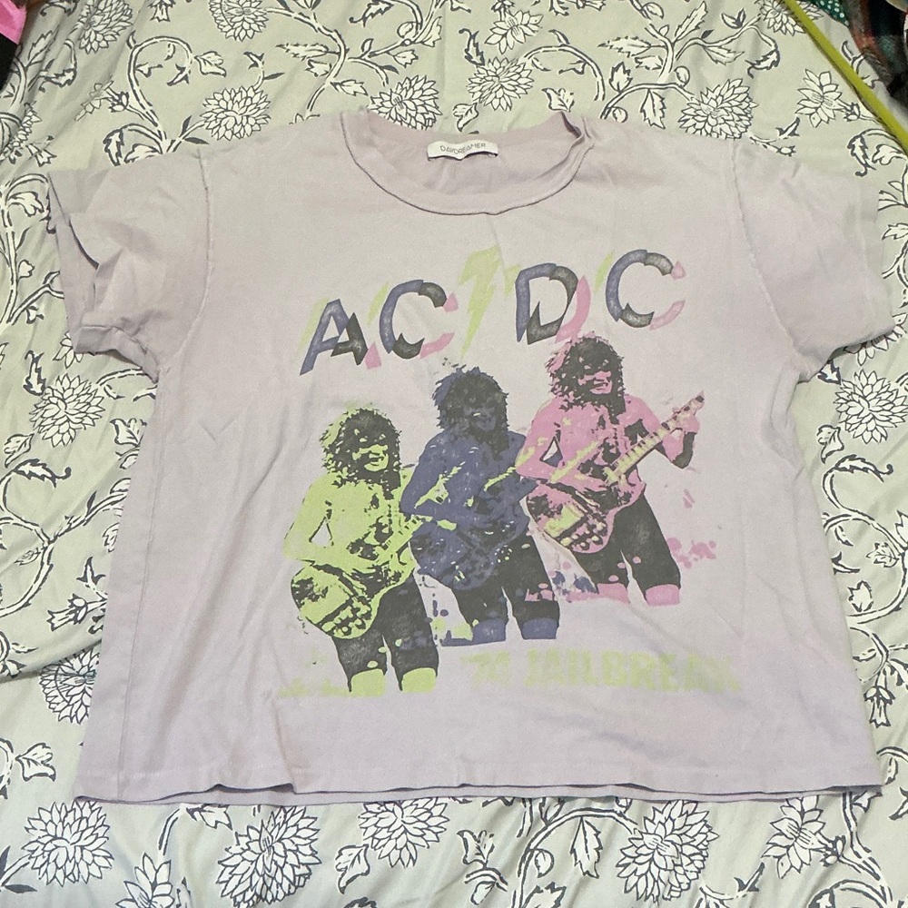 Daydreamer Women’s AC/DC Graphic Tee - Pastel Shades